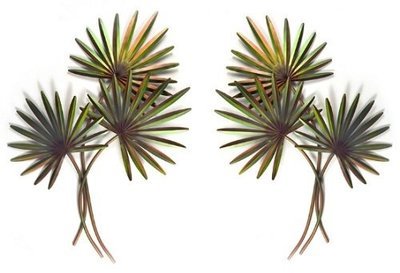 Copper Art - Pair of Fan Palms