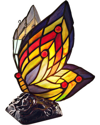 Lamp - Stained Glass Butterfly