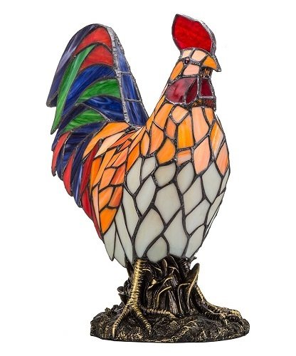 Lamp - Stained Glass Rooster