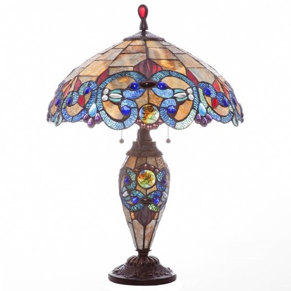 Lamp - Victorian Double Lit, Color: Tan