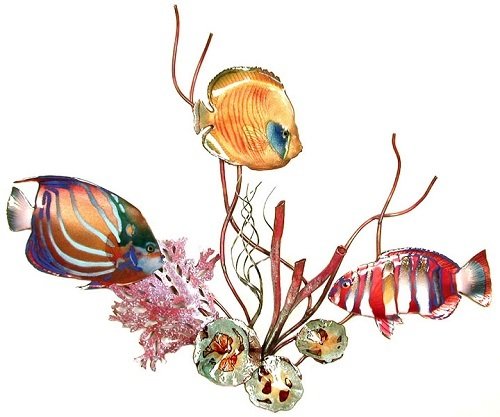 Wall Art - Bovano - Fish in Coral with Shells