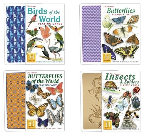 Playing Cards - Birds, Butterflies, Insect or Flowers