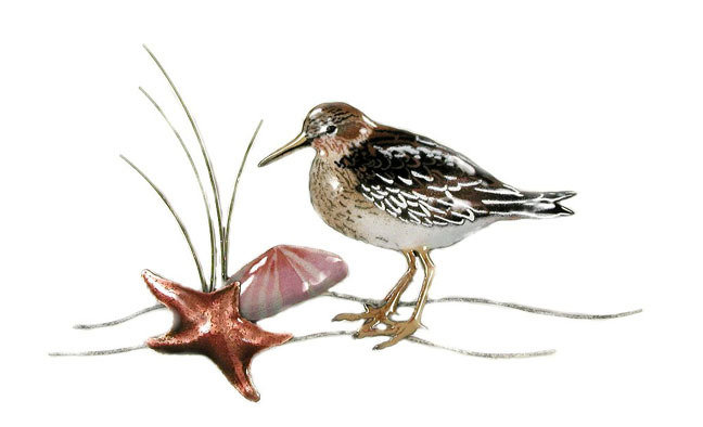 Wall Art - Bovano - Sandpiper with Starfish and Clam