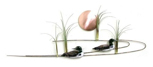 Wall Art - Bovano - Grasses with Ducks, Herons or Sandpipers
