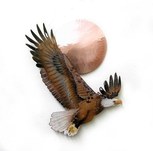 Bovano - Bald Eagle or Heron with Copper Sun