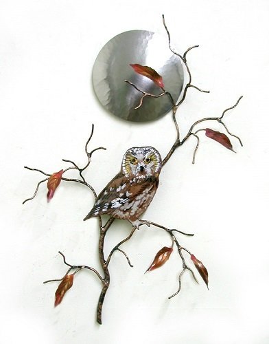 Wall Art - Bovano - Owl with Moon