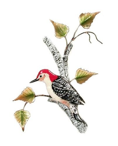 Wall Art - Bovano - Woodpecker on Birch