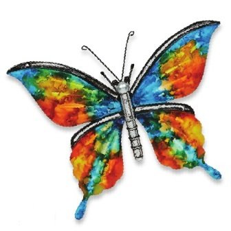 Wall Art - Colorful Critters, Style: Butterfly