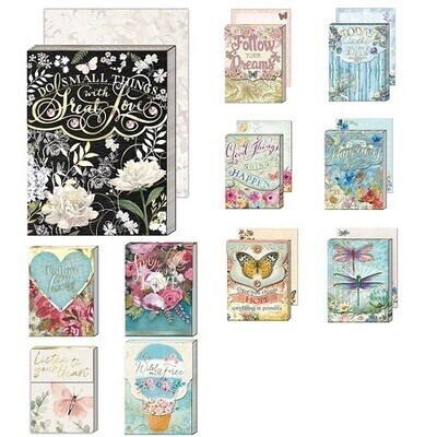 Small Note Pads - Butterflies &amp; Flowers