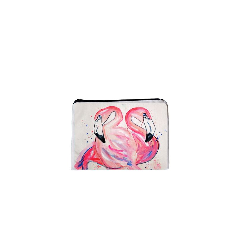 Pouch -Betsy's Flamingos