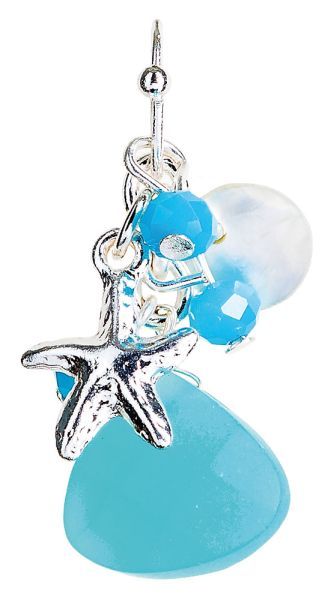 Earring - Silver Turquoise Starfish Earring