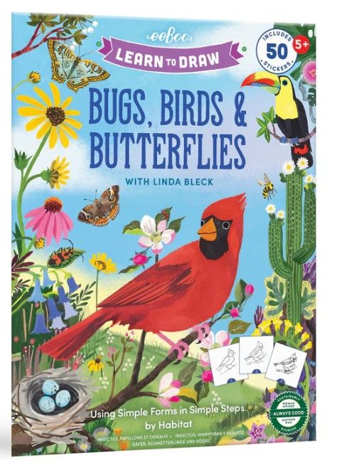 Book - Learn to Draw Bugs, Birds and Butterflies