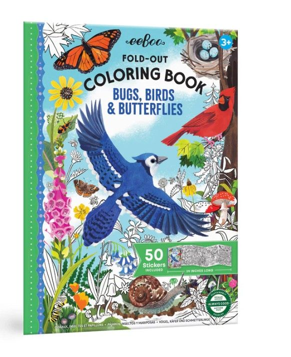 Book - Coloring Bugs, Birds and Butterflies