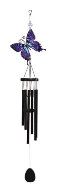 Wind Chime - Purple Butterfly
