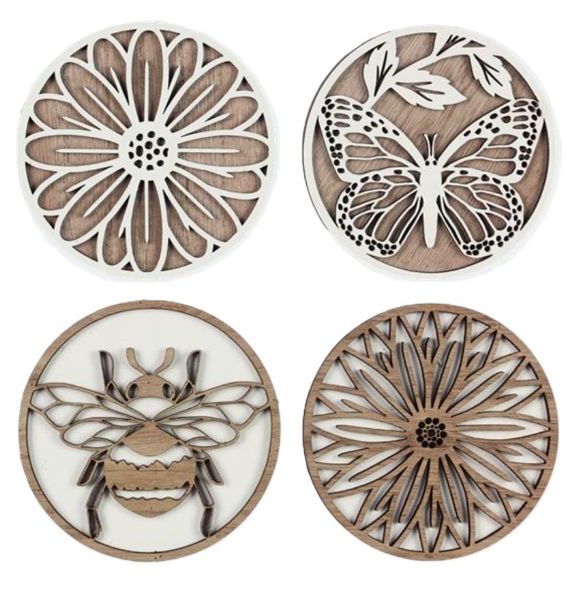 Coaster - Laser Cut Butterfly