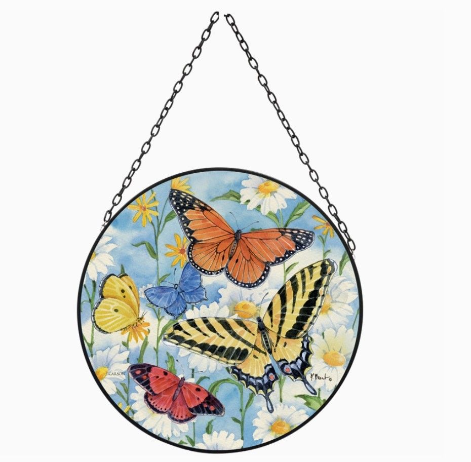 Suncatcher - Butterflies and Daisies