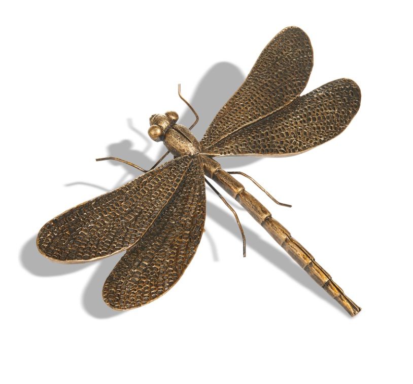 Wall Art - Antique Gold Dragonfly