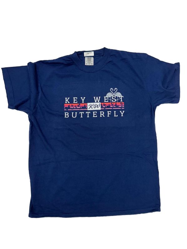 T-Shirt - Butterfly Stripe Navy