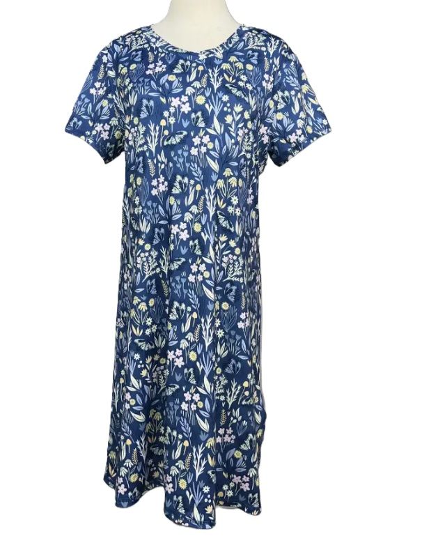 Sleep Dress - Blue Butterfly Garden