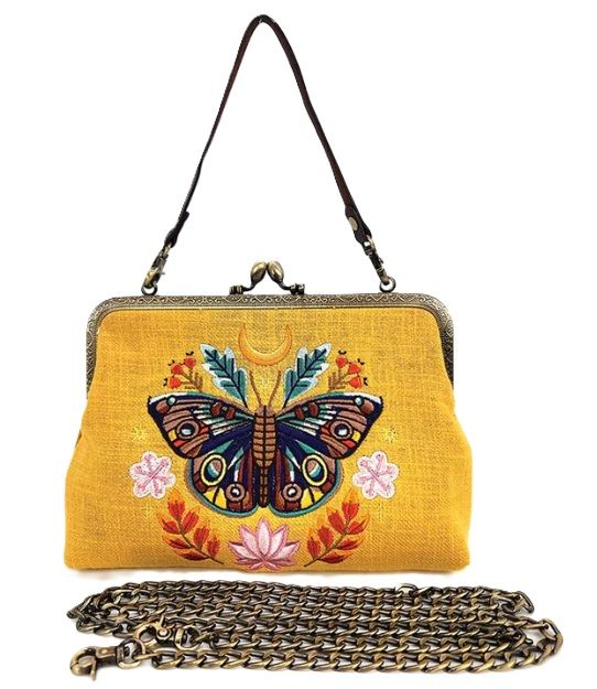 Purse - Moon Moth Yellow