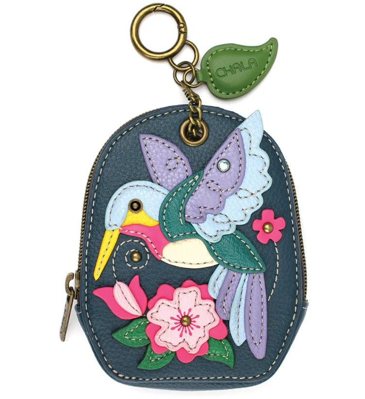 Chala - Mini Coin Purse Hummingbird Keychain