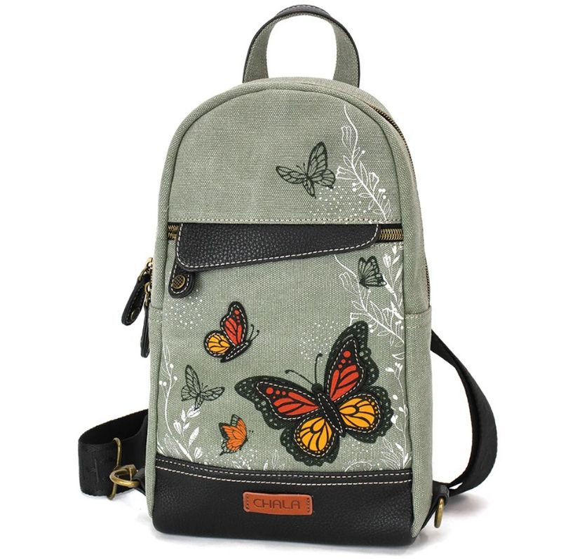 Chala- Canvas Sling Bag Monarch