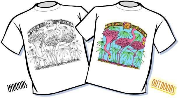T-Shirt - Magic Flamingos