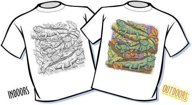 T-Shirt - Magic Iquana Hanging Out