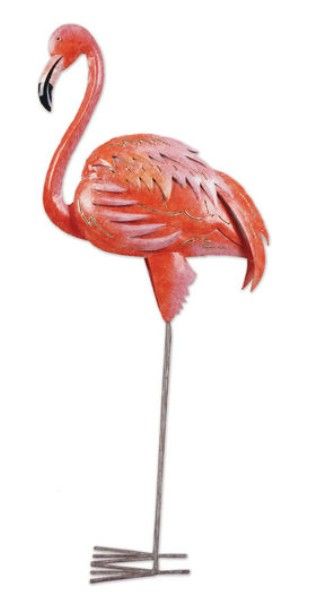Metal - Large Flamingo