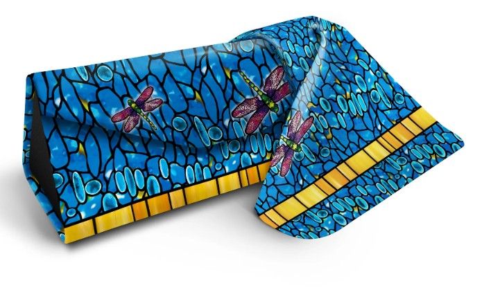 Sunglasses Case - Tiffany Dragonfly Purple