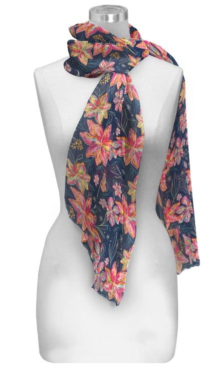 Scarf - EttaVee Bold Flowers