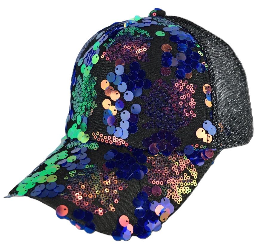 Hat - Black Sequin