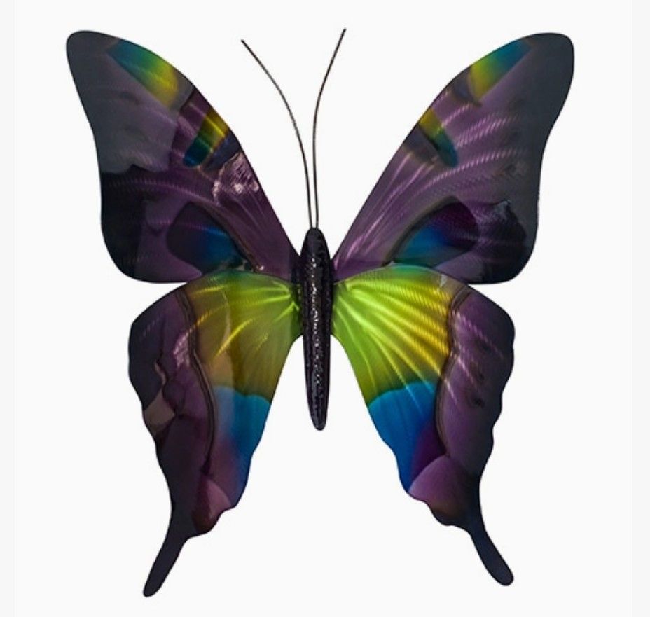 Copper Art - Purple Spotted Butterfly
