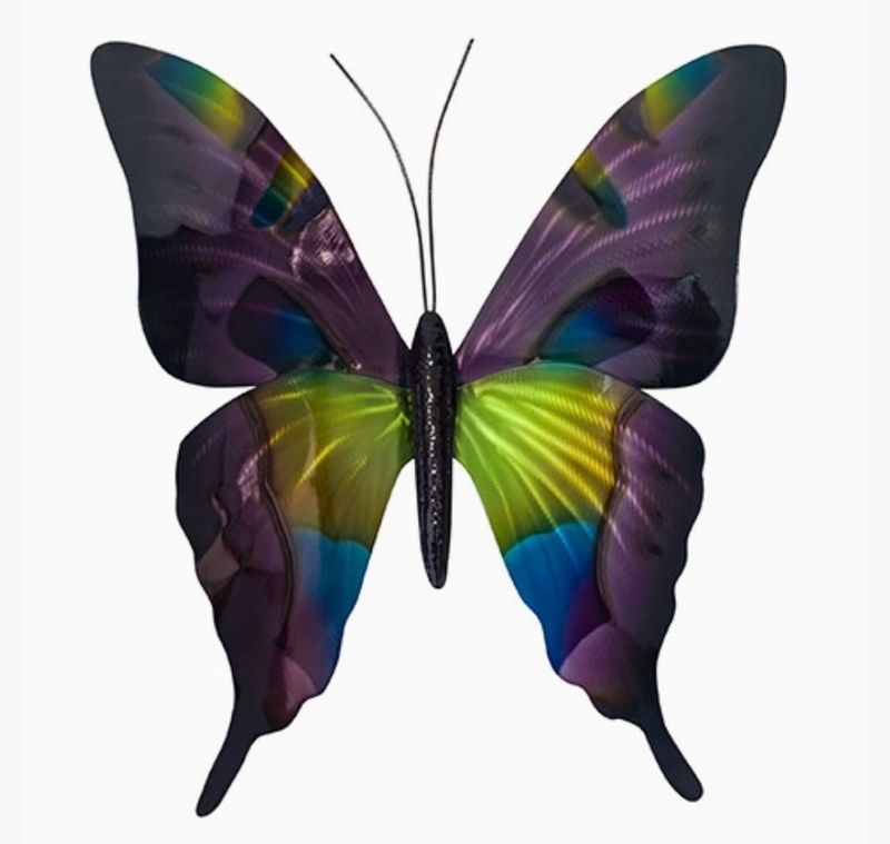 Copper Art - Purple Spotted Butterfly