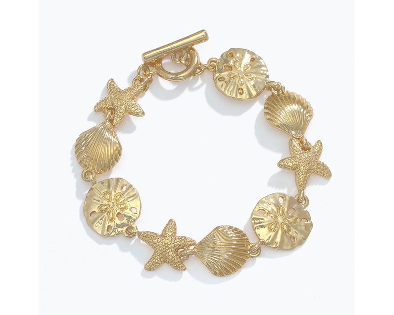 Bracelet - Gold Sealife Charms