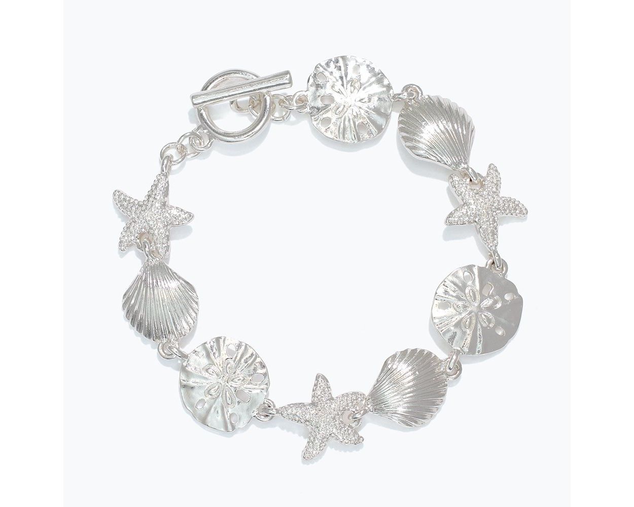 Bracelet - Silver Sealife Charms