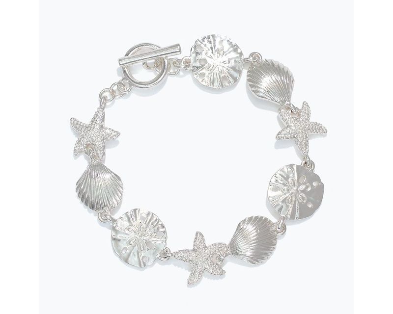Bracelet - Silver Sealife Charms