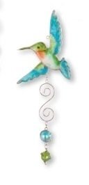 Wind Chime - Multi Hummingbird, Color: Blue