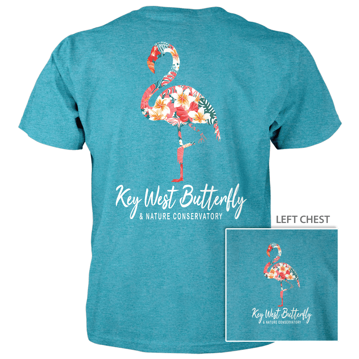 T-Shirt - Modern Floral Flamingo