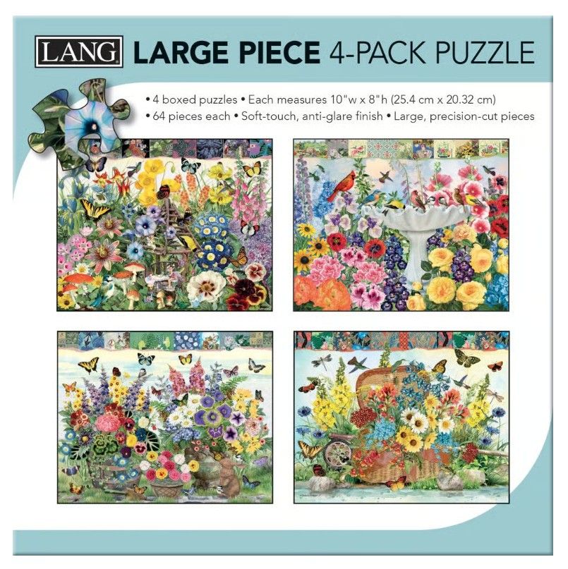 Puzzle - Garden Botanicals 4 pck