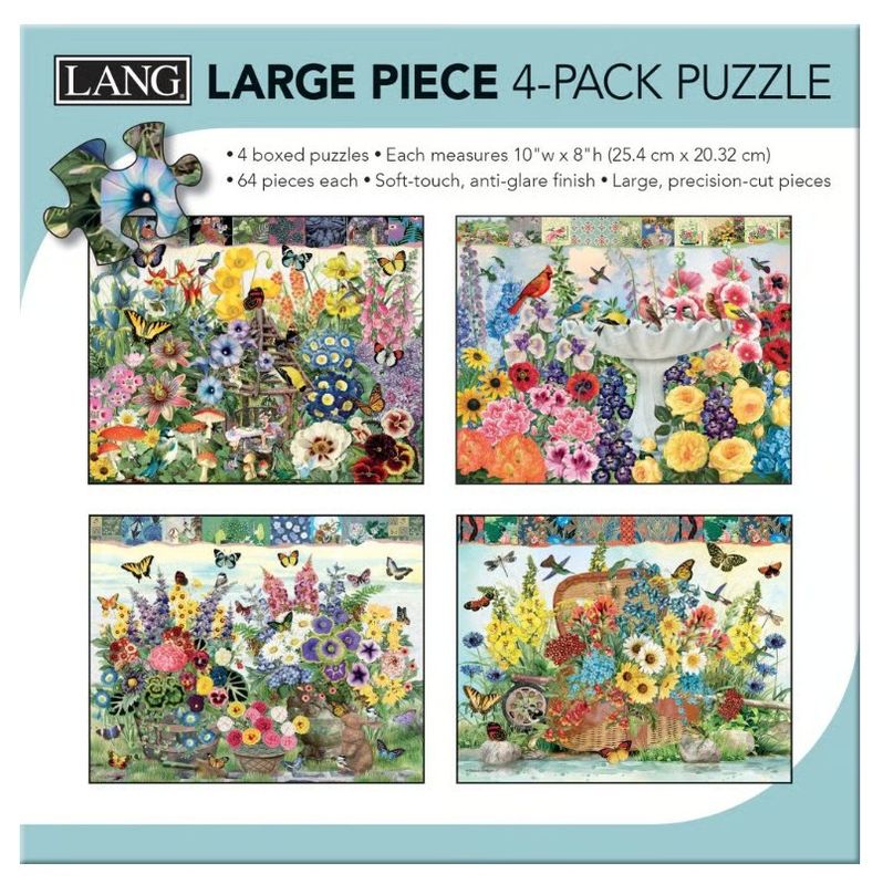 Puzzle - Garden Botanicals 4 pck