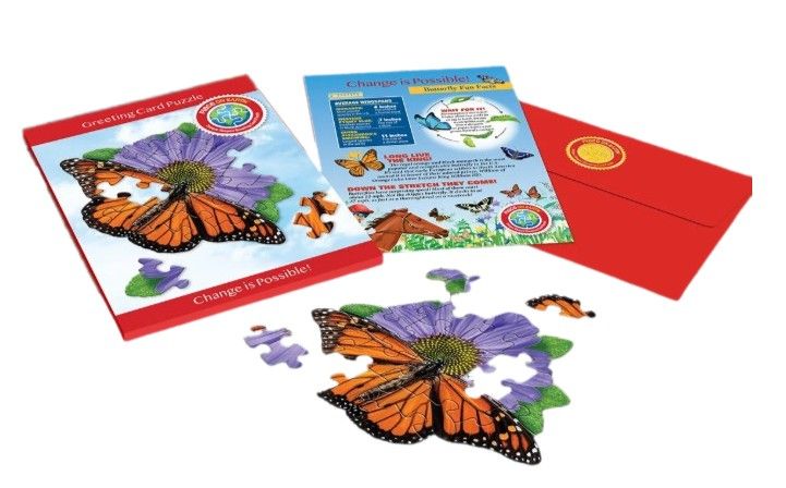 Greeting Card - Butterfly Puzzle