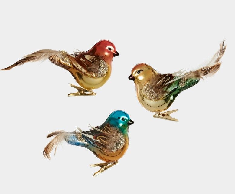 Ornament Clip - Woodland Bird Assortment