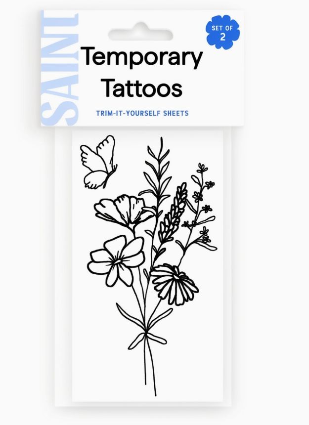 Temporary Tattoos - Butterfly Floral