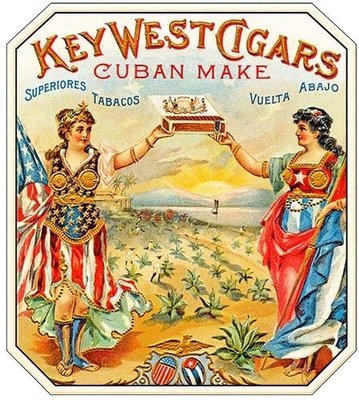 cuban cigar labels and smoking signs