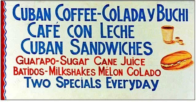 CUBAN COFFEE COLADA * 6'' x 11'' 10330