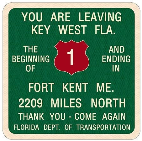 YOU ARE LEAVING KEY WEST * 8'' x 9''
