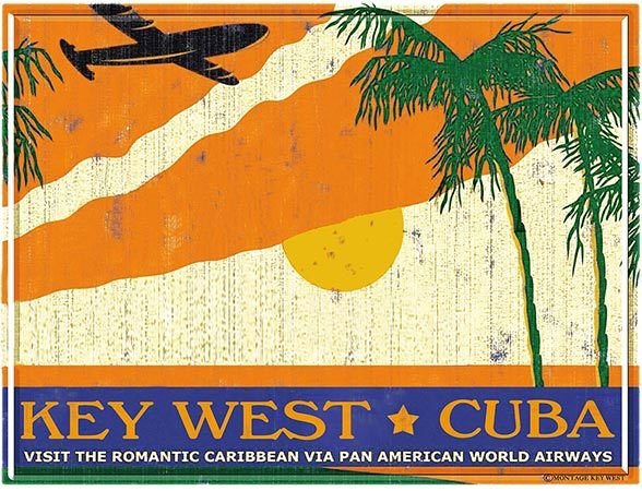 PA AM KEY WEST TO CUBA * 8'' x 11'' 10504