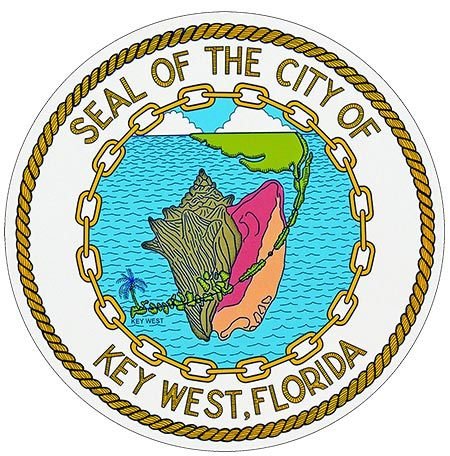 SEAL OF CITY KEY WEST * 8'' x 8'' 10566