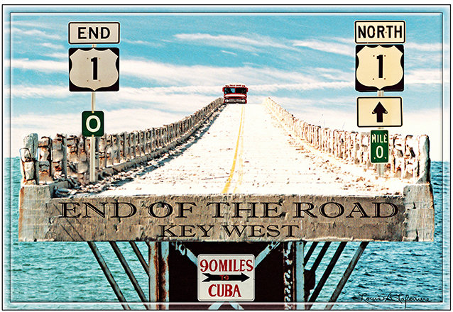 END OF THE ROAD BRIDGE * 7'' x 11'' 10614